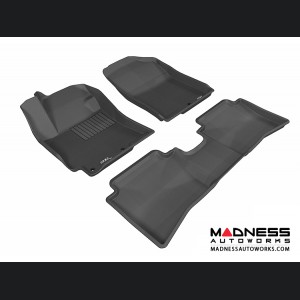 Hyundai Accent Sedan Floor Mats (Set of 3) - Black by 3D MAXpider